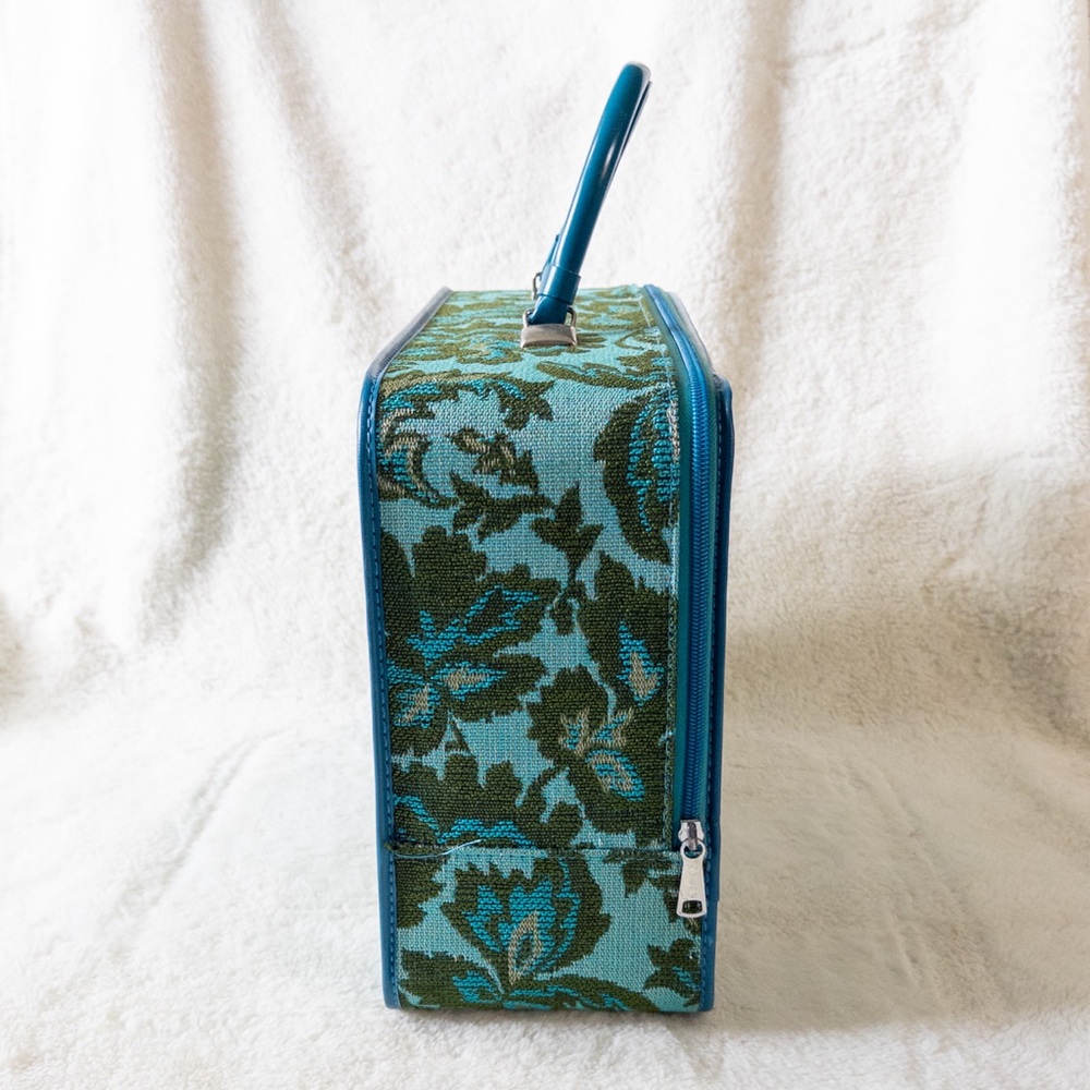 Floral Blue and Green Women's Bag - Picture 4 of 9